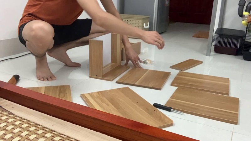 Hướng dẫn tự làm kệ hoa quả áp tường đơn giản
